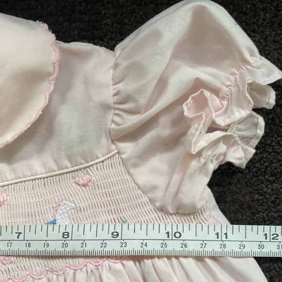 Vintage Baby Girl One-Piece Light Pink Jumpsuit Jumper w/Booties 6-9 mo 90's Y2K - Picture 12 of 14